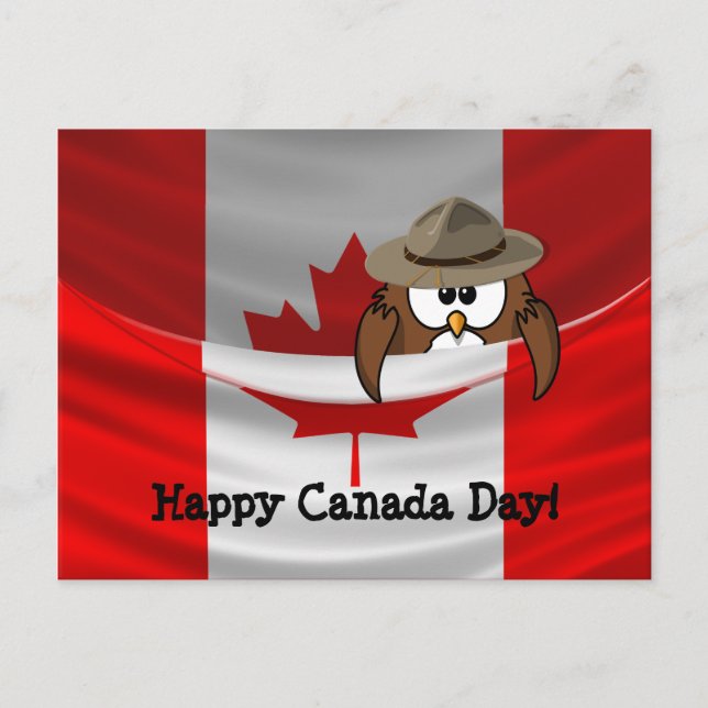 Canada Day-uggla Vykort (Framsida)