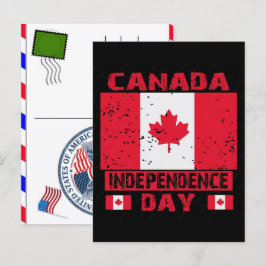 Canada Day & USA:s självständighetsdag 2026 firand Helg Vykort