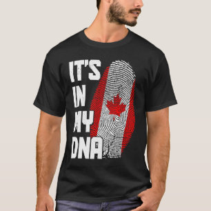 Canada Det är i min DNA-kanadensiska Pride Roots T Shirt