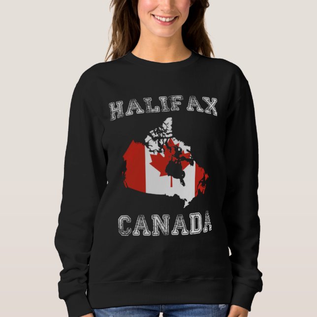 Canada Distressed Flag Halifax Pride T Shirt (Framsida)