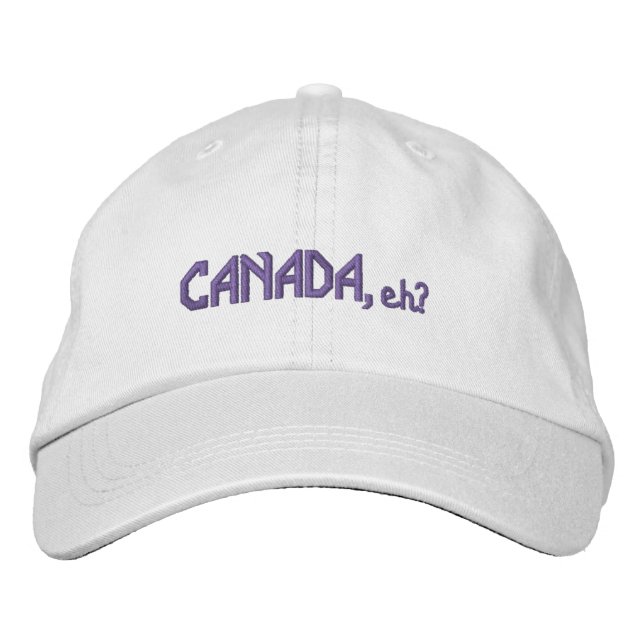CANADA, eh? Embroidered Look  Broderad Keps (Framsida)
