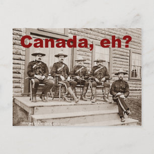 Canada Eh Vintage Mounties Photo Vykort