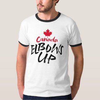 CANADA Elbows Up Red maple ska inte säljas till US T Shirt