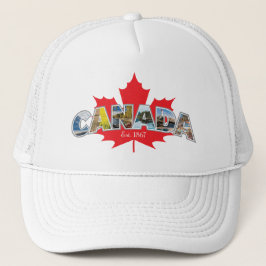 "Canada Est. 1867-tumsbild med Löv Keps