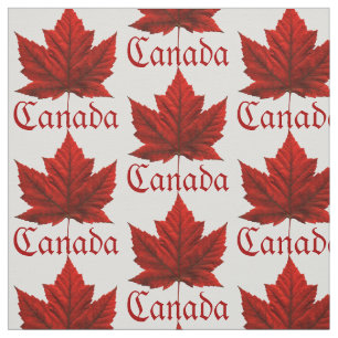 Canada Fabric Canada Flagga Fabric Anpassningsbar Tyg