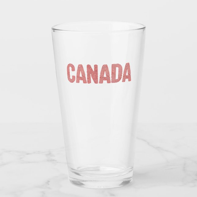Canada Fingerprint Graphic T-Shirt Glaskopp (Framsida)