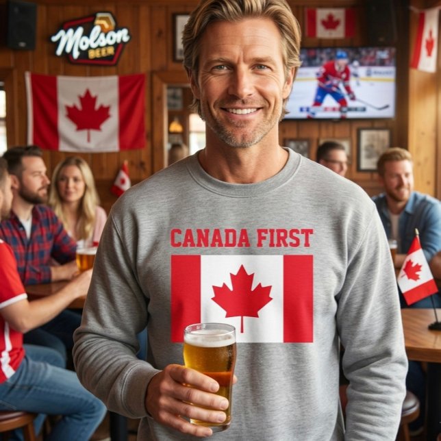 Canada First. Conservative Canada. Lång Ärmad Tröja (Skapare uppladdad)
