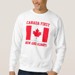 Canada First. Now and always. Conservative Canada. Lång Ärmad Tröja
