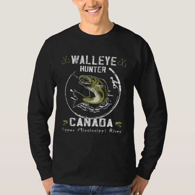 Canada fishing walleye fishermen Walleye hunter T Shirt (Framsida)