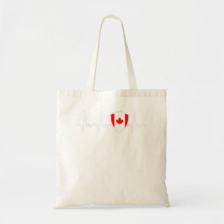 Canada Flagga 2022 Heartslag Canadian Flagga Canad Tygkasse