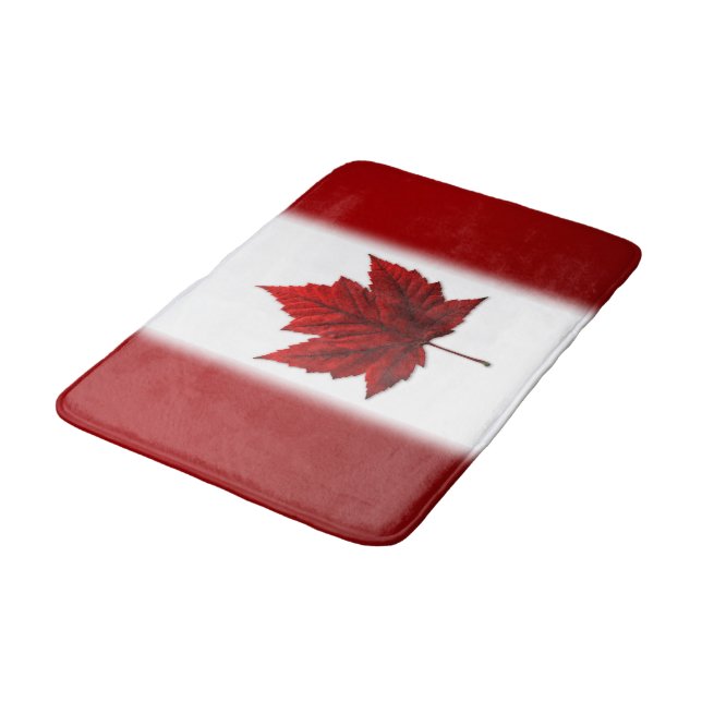 Canada Flagga Bath Mat Anpassningsbar Canada Souve Badrumsmatta (Vinklad)