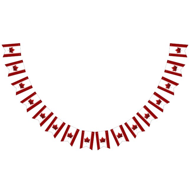 Canada Flagga Bunting Banners Kanada Souvenir (Alla)