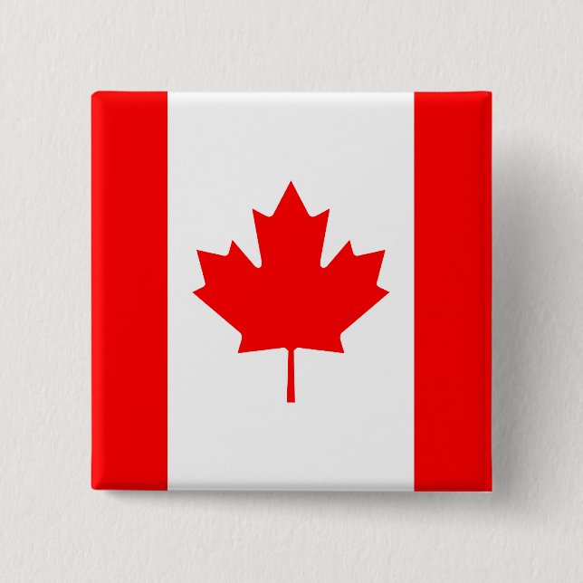 Canada Flagga Button Knapp (Framsida)