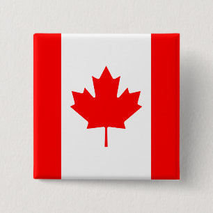 Canada Flagga Button Knapp