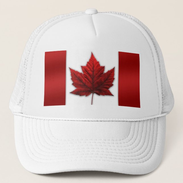 Canada Flagga Cap Truckerkeps Canada Souvenir Cap (Framsida)