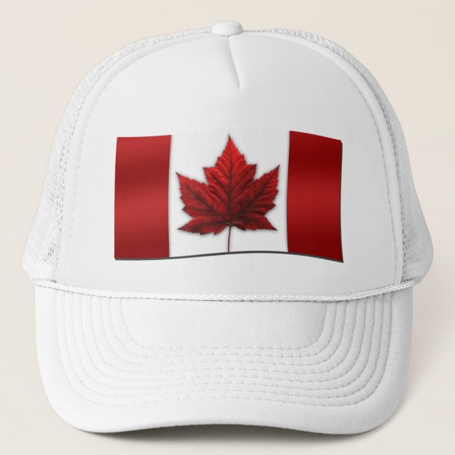 Canada Flagga Cap Truckerkeps Canada Souvenir Cap (Framsida)