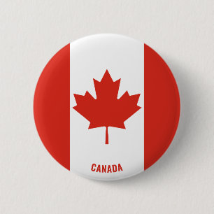 Canada Flagga Charming Patriotic Button Knapp