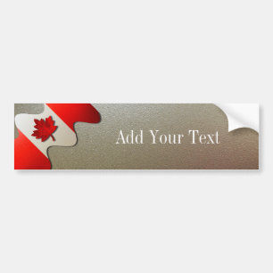 Canada Flagga-Chrome by Shirley Taylor Bildekal