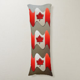 Canada Flagga-Chrome by Shirley Taylor Kroppskudde