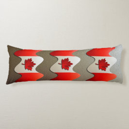 Canada Flagga-Chrome by Shirley Taylor Kroppskudde