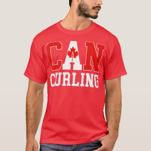 Canada Flagga Curler - Canadian CAN Curling T Shirt