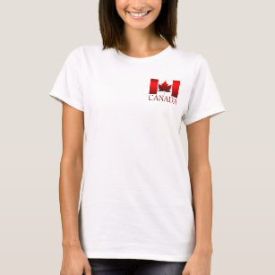 Canada Flagga Golf Shirt Women's Canada Polo Shirt Tee