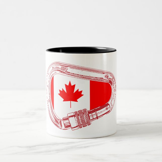 Canada Flagga Klining Carabiner Mugg (Center)