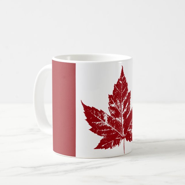 Canada Flagga Kopp Canadian Souvenir Mugg (Framsida vänster)