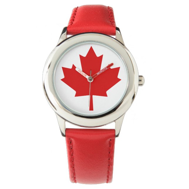 Canada Flagga Lighthouse Route Red Watch Armbandsur (Framsida)