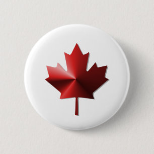 Canada Flagga Maple Löv Button Knapp