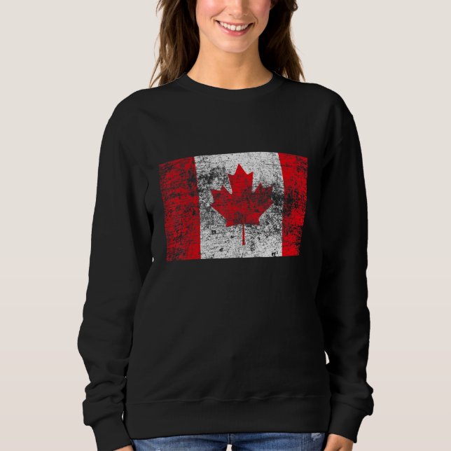 Canada Flagga Patriot Canadian Roots Maple Löv Sou T Shirt (Framsida)