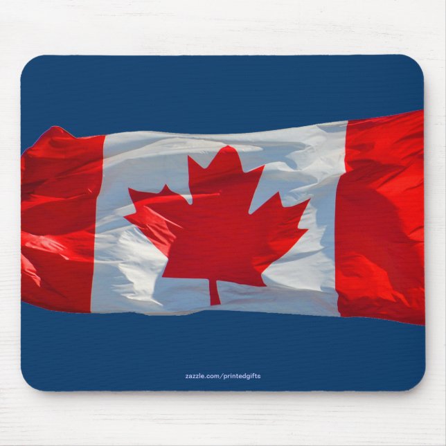 CANADA FLAGGA Patriotic Canadian Mousepad Musmatta (Framsidan)
