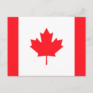 Canada Flagga Postcard - Canadian Souvenir Mailer Vykort