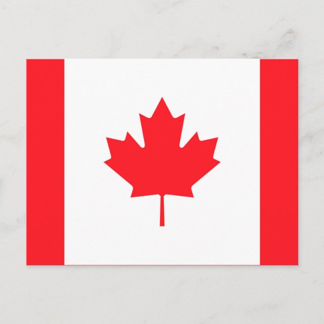 Canada Flagga Postcard - Canadian Souvenir Mailer Vykort (Framsida)