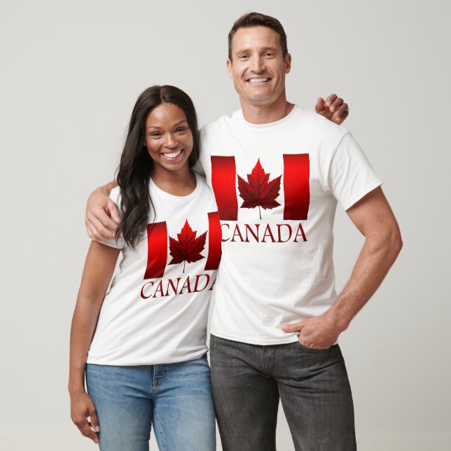 Canada Flagga Shirt Plus Storlekare Kanada Basebal T Shirt (Unisex)