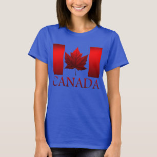 Canada Flagga Shirt Plus Storlekare Kanada Basebal Tröja