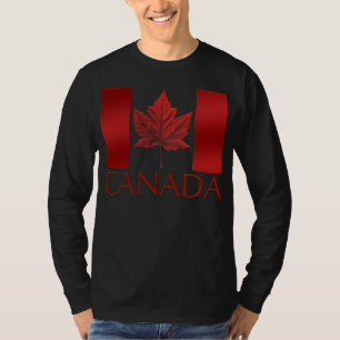 Canada Flagga Shirts Långärmad Canada Souvenir Top Tee