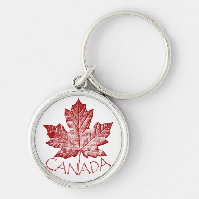 Canada Flagga Souvenir Nyckelring & Canada Maple L (Framsidan)