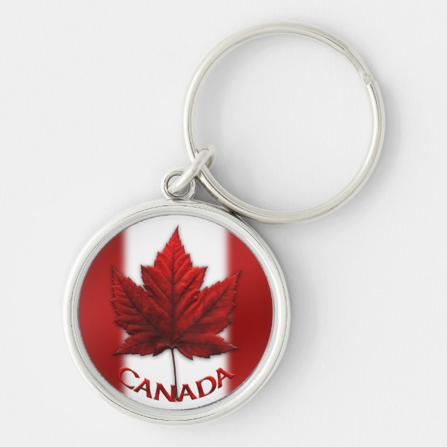 Canada Flagga Souvenir Nyckelring & Canada Maple L (Framsidan)