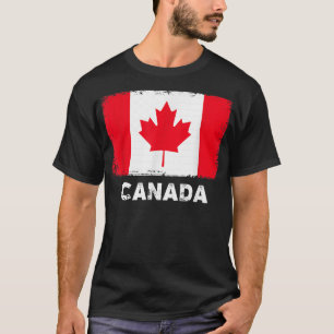 Canada Flagga Support Canadian People Manar Gift T Shirt