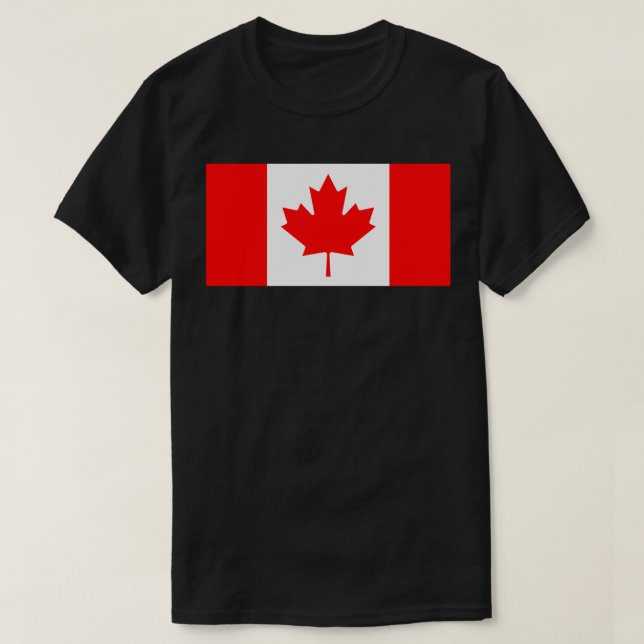 canada flagga t shirt (Design framsida)