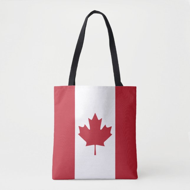 Canada Flagga Tote Bag Tygkasse (Framsida)