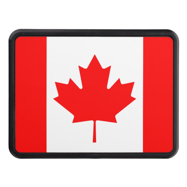Canada Flagga Trailer Hitch Cover Dragkroksskydd (Framsidan)