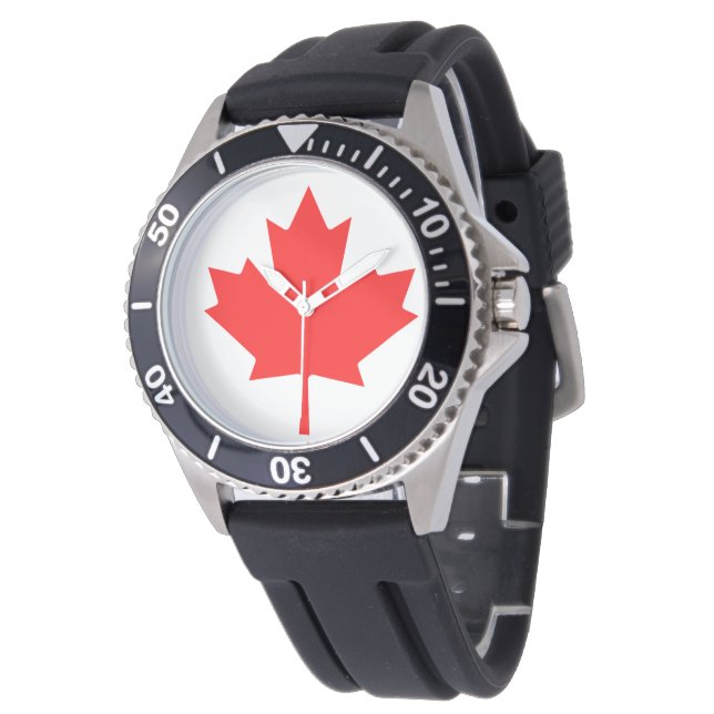 Canada Flagga Watch Armbandsur (Vinklad)