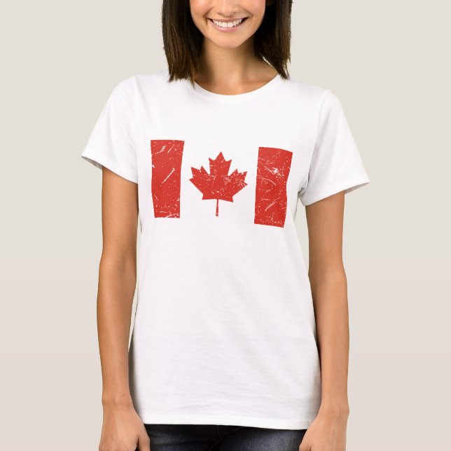 Canada Flagga Women's T Shirt (Framsida)