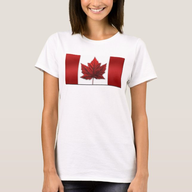 Canada Flagga Women's Tanktop Canada Souvenir Topp Tee (Framsida)