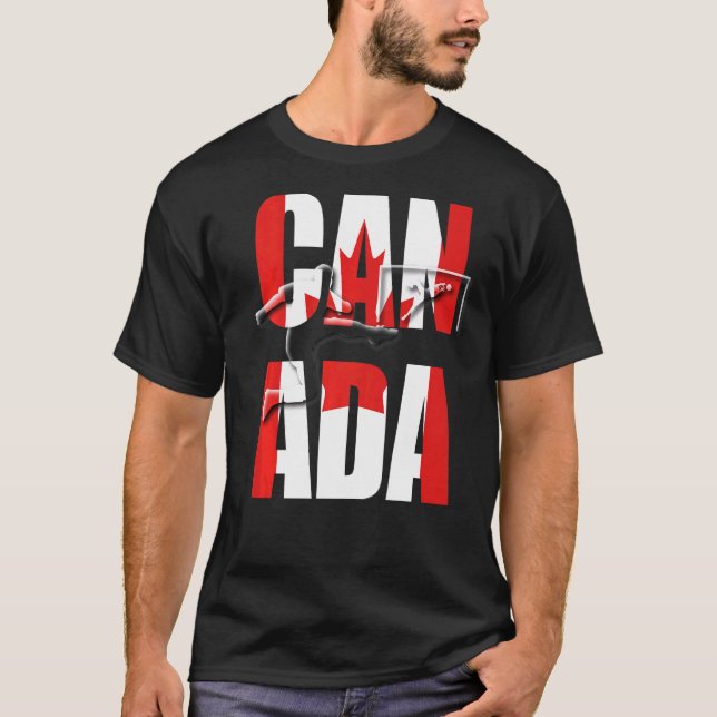 Canada Football T Shirt (Framsida)