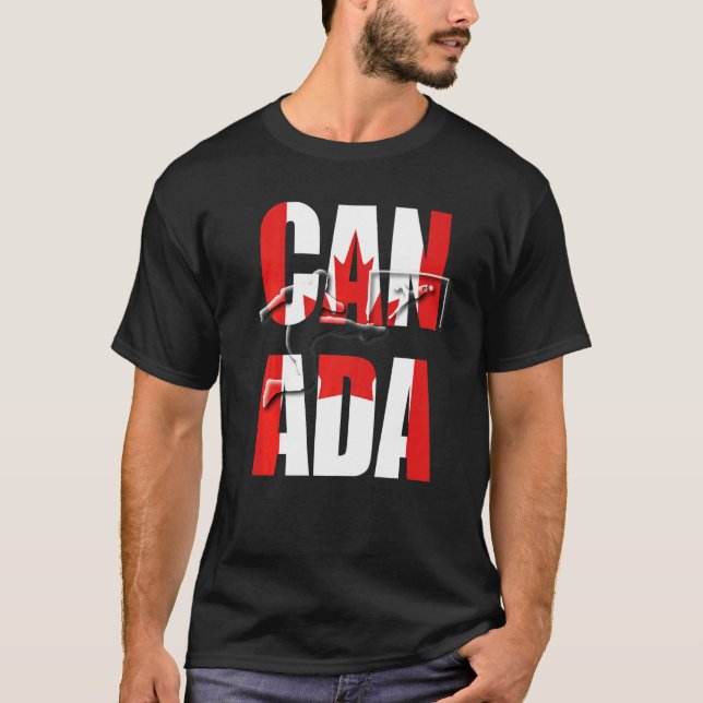 Canada Football T Shirt (Framsida)