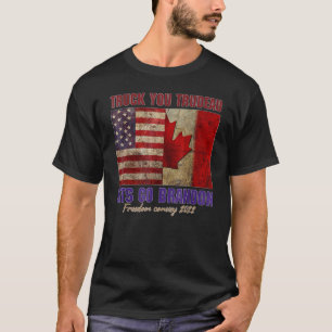 Canada Freedom Convoy 2022 Support Canadian Trucke T Shirt