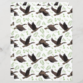 Canada Geese Scrapbook Paper